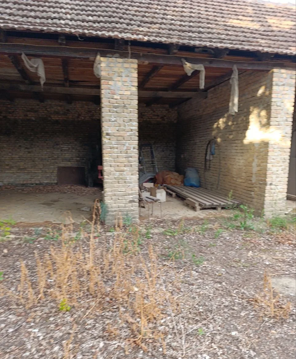 Дом с большим участком в центре села. 50 км до Нови Сада.